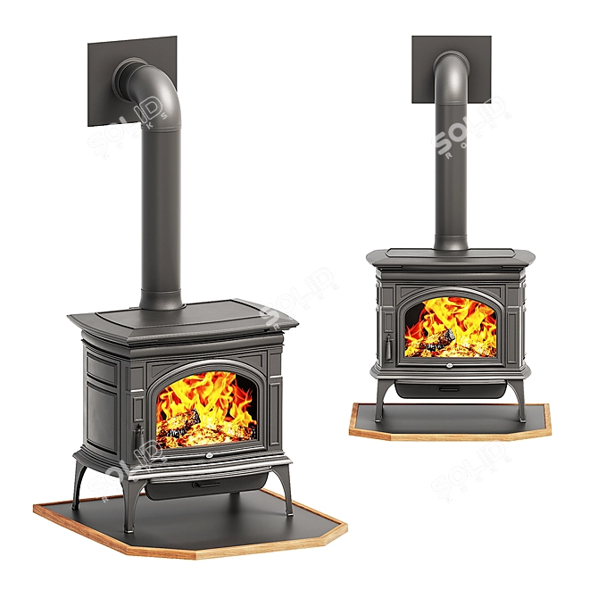 Title: Lopi Wood Burning Stove 3D model image 1