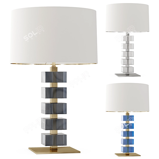 Luxury Monaco Table Lamp 3D model image 1