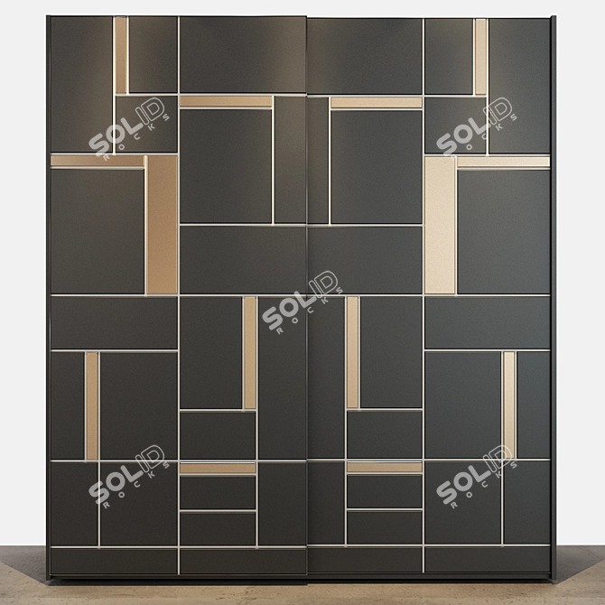 Versatile Storage Cabinet 3D model image 3