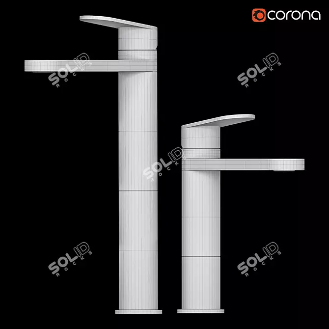 ZAZZERI Trend X | Washbasin Faucet 3D model image 2