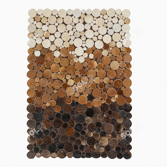 Cascade Brown Carpet 170x240 cm 3D model image 1