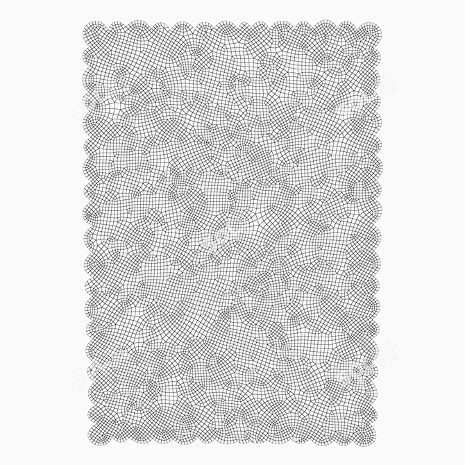 Cascade Brown Carpet 170x240 cm 3D model image 2