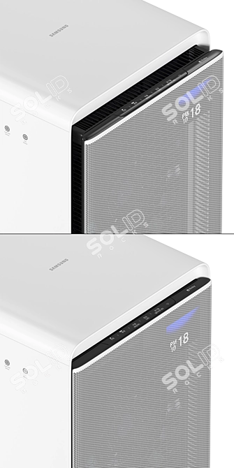 Samsung Cube Air Purifier: Breathe Fresh Air 3D model image 3