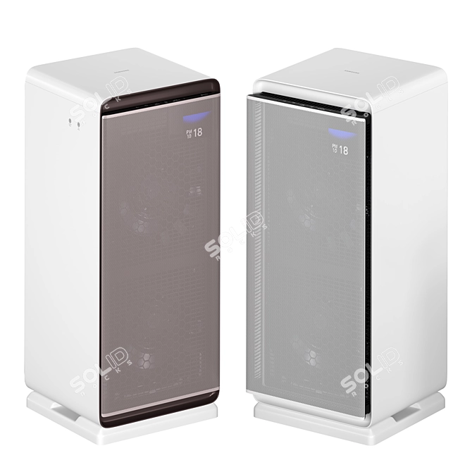 Samsung Cube Air Purifier: Breathe Fresh Air 3D model image 4