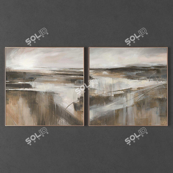 Abstract Frames, 1100*1100 mm 3D model image 2