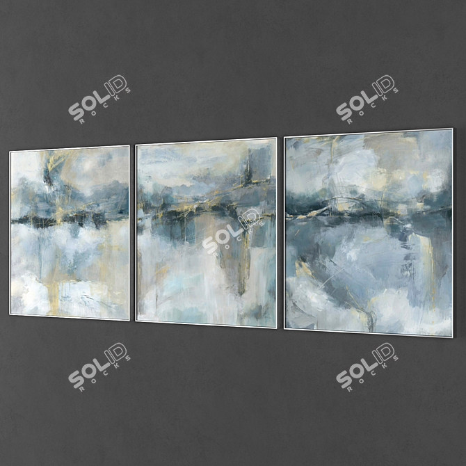 Modern Art Frames, 1000x1000mm 3D model image 2