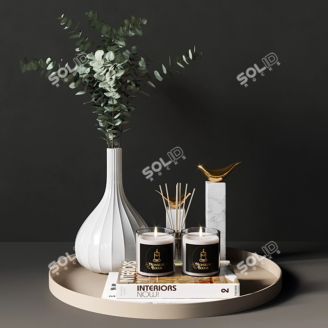 Elegant Decor Set 2013 3D model image 1