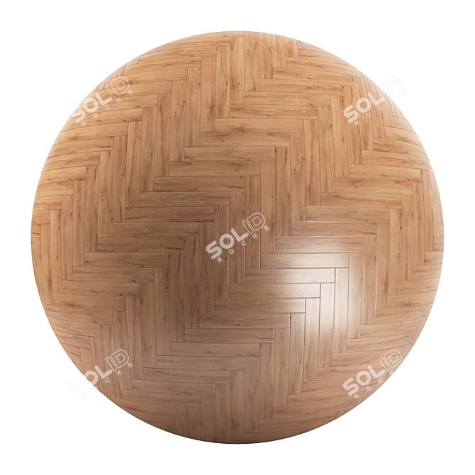 Parquet 02: Standard and Herringbone Patterns | PBR Textures | Multiple File Formats 3D model image 2