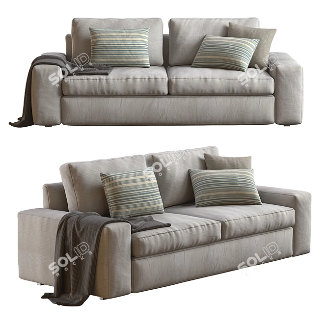 Modern Comfort: Kivik Sofa by Ikea 3D model image 7