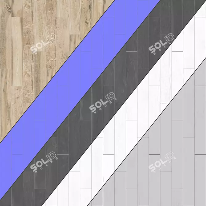 Parquet 05: Standard & Herringbone Patterns, PBR 4k 3D model image 3