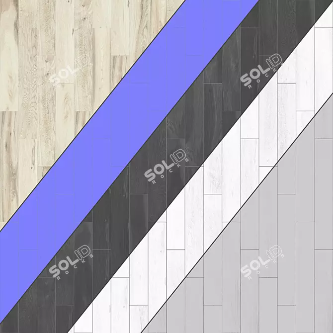 Parquet 09: Standard & Herringbone Patterns | PBR Textures | 4K | 3D Models 3D model image 3