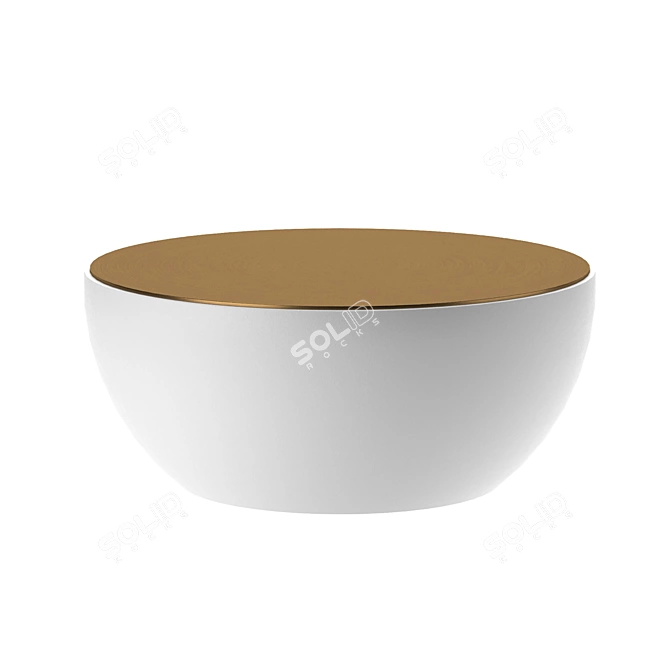 Modern 2-Piece Coffee Table Set 3D model image 3