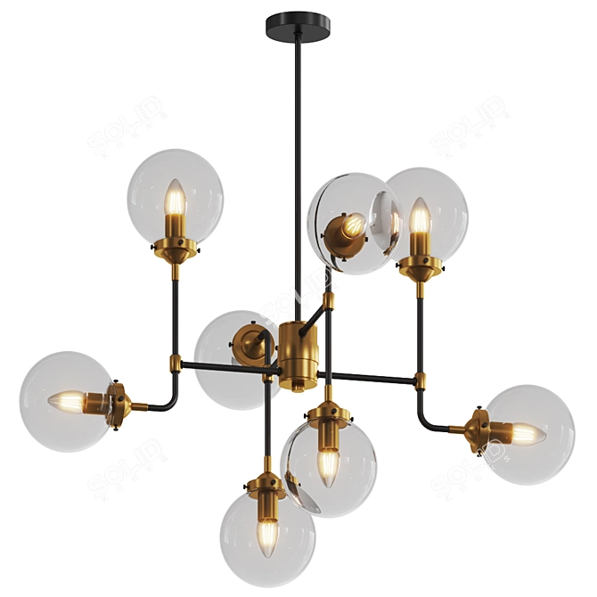 Title: Elegant Lattice Lamp: Perfect Size 3D model image 1