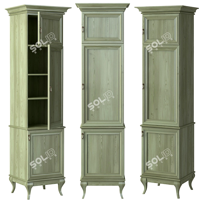 Title: MK-64 Tall Cabinet 428.1 - Sleek & Compact 3D model image 1