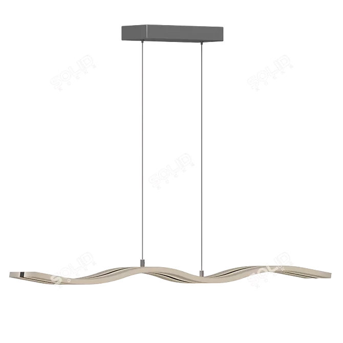 Wave of Elegance: Kaczmarek Chandelier 3D model image 2