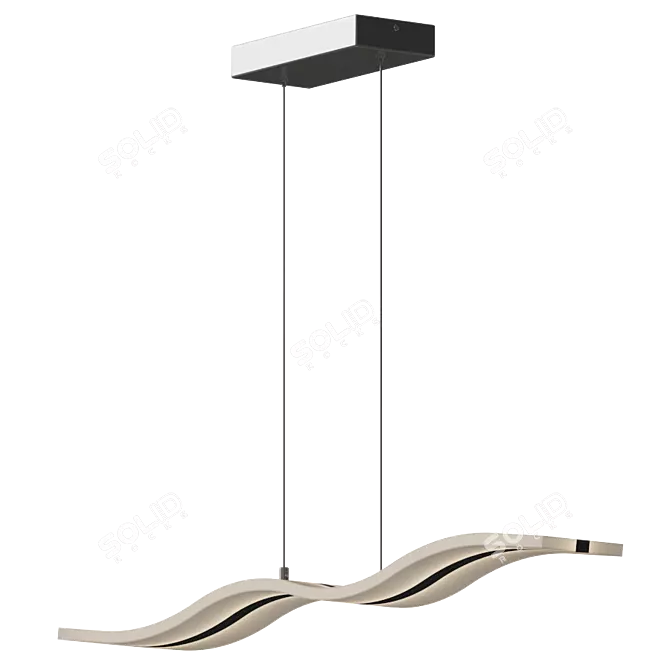 Wave of Elegance: Kaczmarek Chandelier 3D model image 3