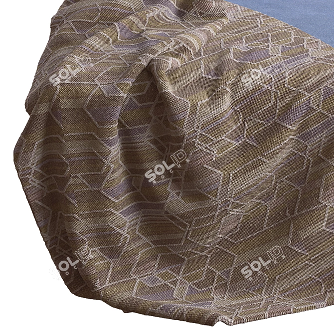 Elegant Kivik Pouf by Ikea 3D model image 6