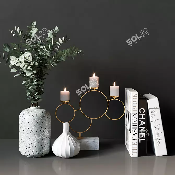 Elegant Decor Set - 20 Pieces 3D model image 1