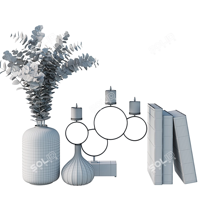 Elegant Decor Set - 20 Pieces 3D model image 4