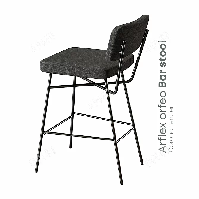 Elegant Orfeo Bar Stool 3D model image 3