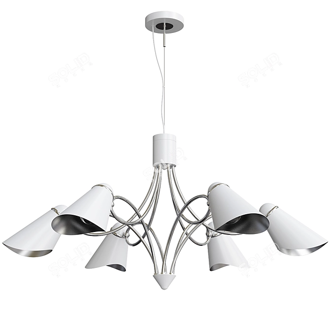 Modern Lovato Chandelier Set 3D model image 3
