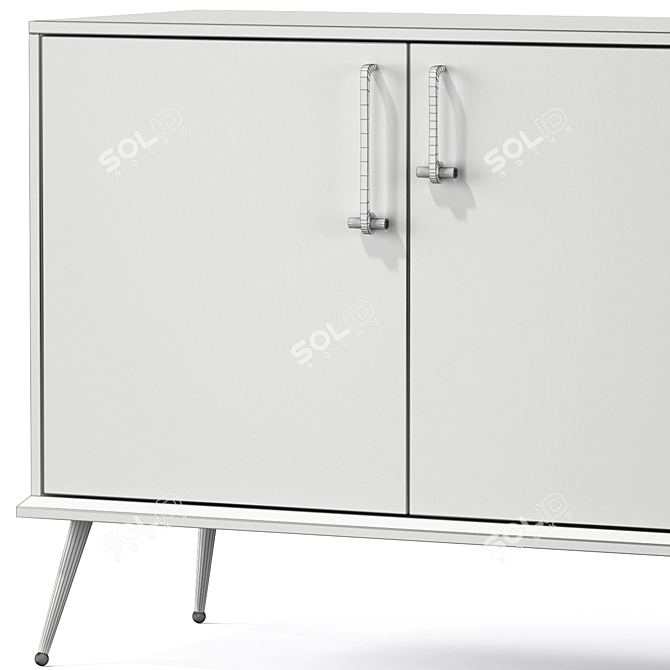 Larina Modern Sideboard: Sleek Design & Ample Storage 3D model image 3