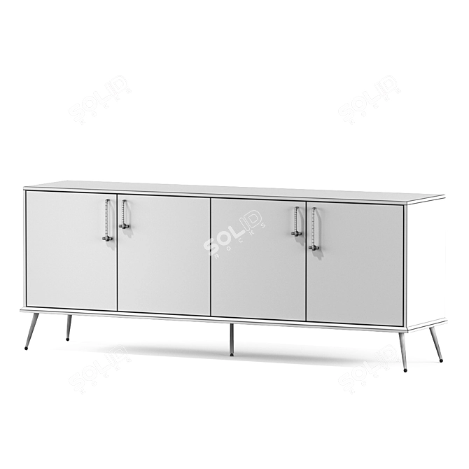 Larina Modern Sideboard: Sleek Design & Ample Storage 3D model image 4