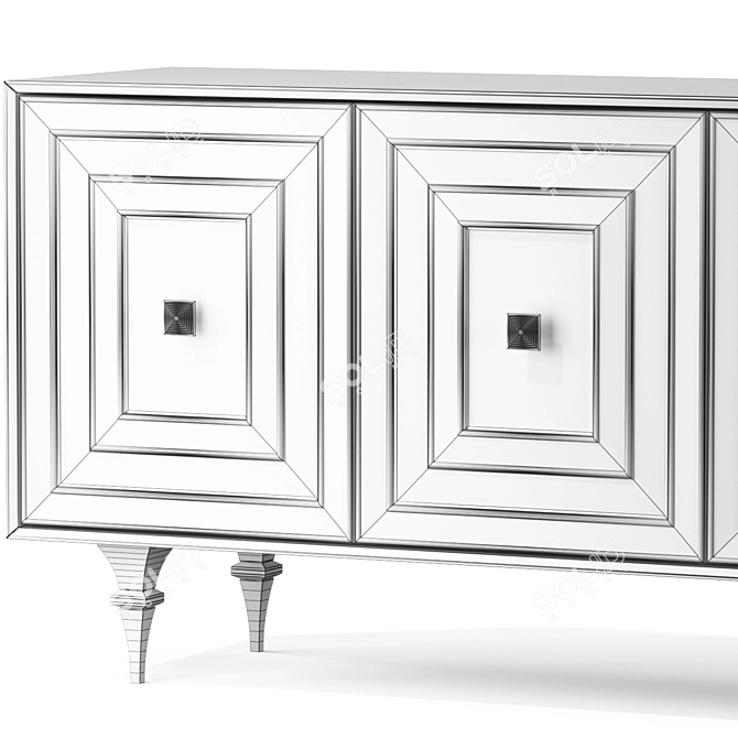 Elegant Catherine Sideboard: Modern Design, Spacious Storage 3D model image 3