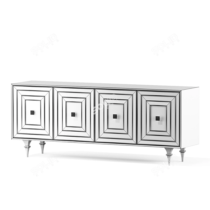 Elegant Catherine Sideboard: Modern Design, Spacious Storage 3D model image 4