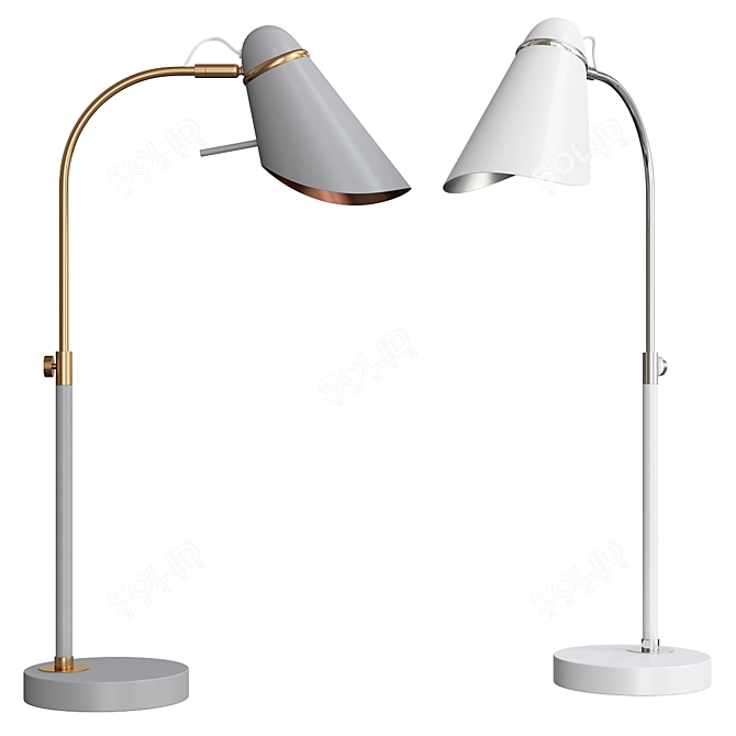 Elegant 2666-1T Lovato Table Lamp 3D model image 1