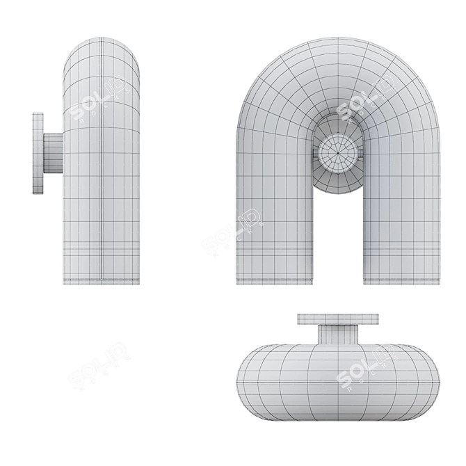 Ago Cirkus Wall - Modern Wall Sconce 3D model image 4