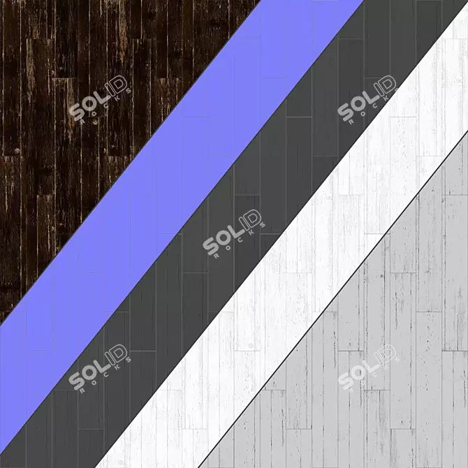 Parquet 12: Standard & Herringbone Patterns | PBR 4k Seamless 3D model image 3