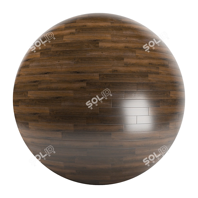 Elegant Parquet Flooring: Standard & Herringbone design, PBR, 4k, seamless 3D model image 1