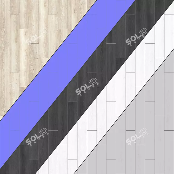 Parquet 15 - Standard and Herringbone Patterns - PBR 4k 3D model image 3