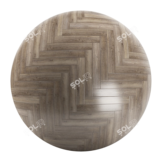 Elegant Parquet Flooring Collection 3D model image 2