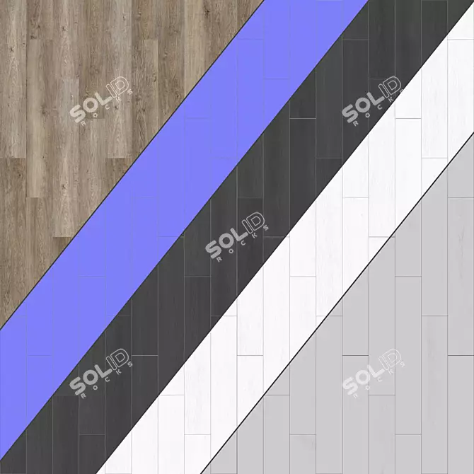 Elegant Parquet Flooring Collection 3D model image 3