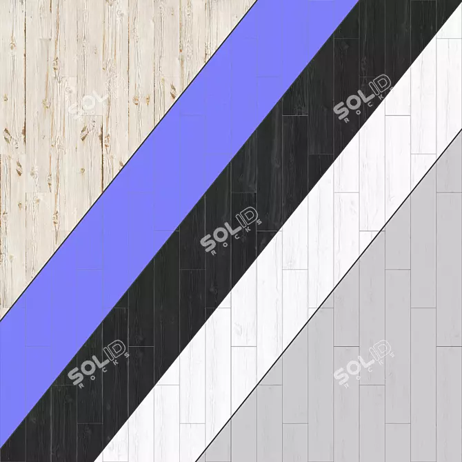 Versatile Parquet Flooring: Standard & Herringbone Patterns 3D model image 3