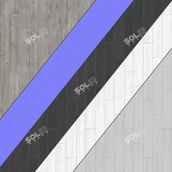 Patterned Parquet Floor Tiles 3D model image 3