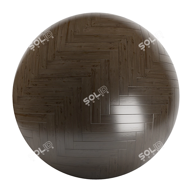 Parquet 18: Standard and Herringbone Patterns | PBR Textures 3D model image 2