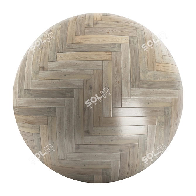 Versatile Parquet Patterns: Standard & Herringbone 3D model image 2