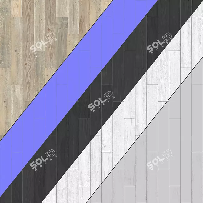 Versatile Parquet Patterns: Standard & Herringbone 3D model image 3