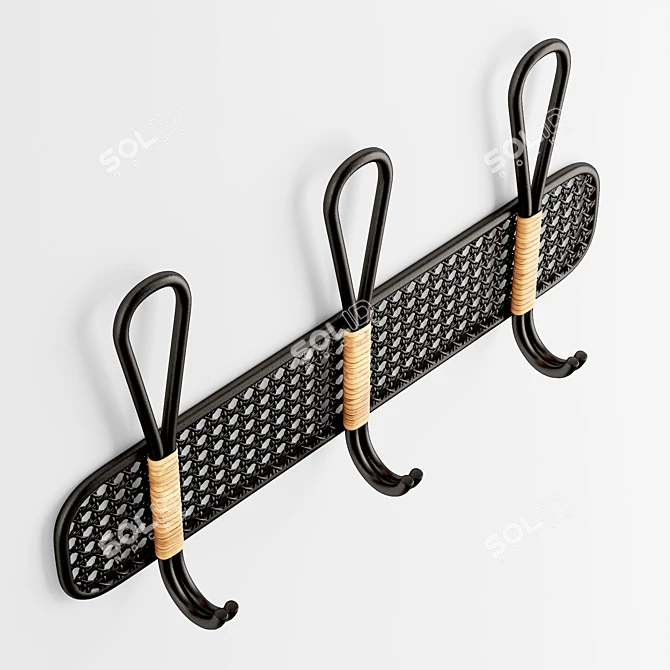 Boho Chic Metal Wall Hook 3D model image 4