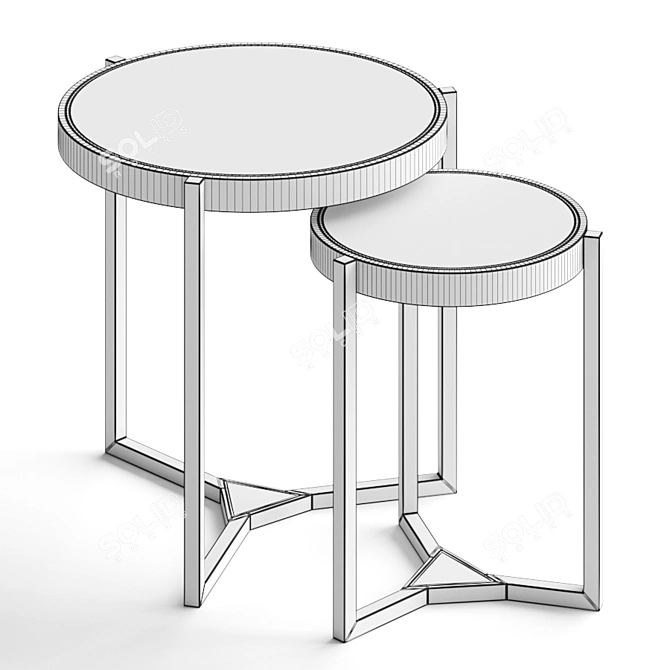 Sleek Arendal Coffee Tables 3D model image 2