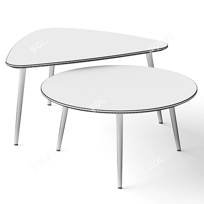 Modern Coedition Soho Coffee Tables 3D model image 4