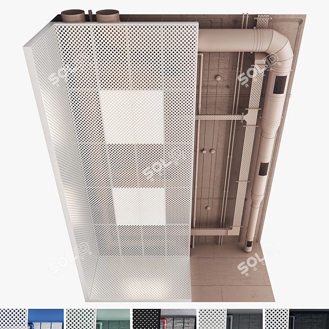 Versatile Ceiling Design Kit 3D model image 1