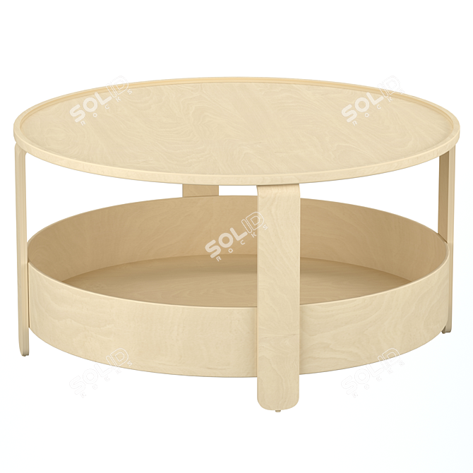 Stylish BORGEBY Coffee Table: Organize with Ease 3D model image 1