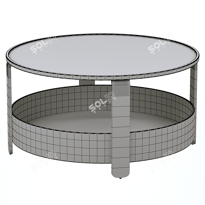Stylish BORGEBY Coffee Table: Organize with Ease 3D model image 2
