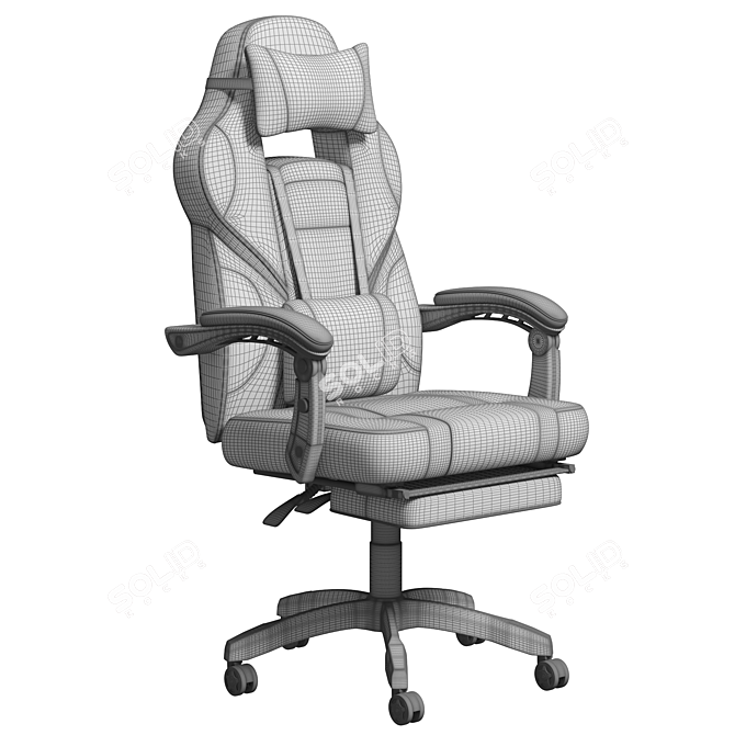 Challenger Gaming Chair: Ultimate Comfort and Style! 3D model image 3
