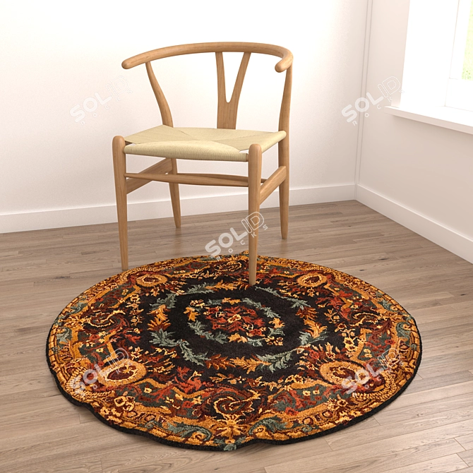 Versatile Set of 8 Rugs: VRayFur, VRayDisplacementMod, CoronaDisplacementMod 3D model image 2