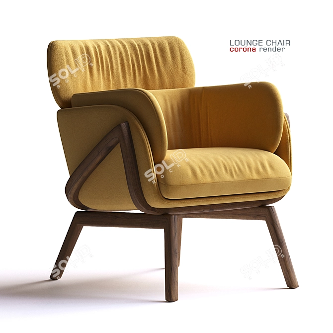 Dreamy Elysia Lounge Chair 3D model image 1